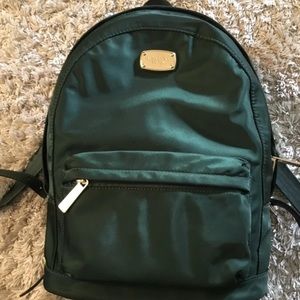 NWT! Michael Kors Green Satin Backpack.